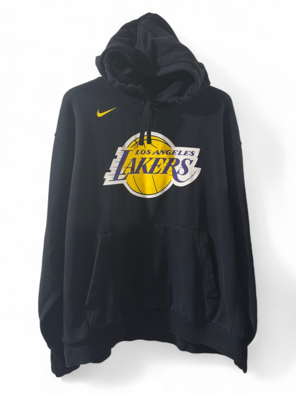 Nike NBA Los Angeles Lakers Black Hoodie Sweatshirt Size Men’s XXL